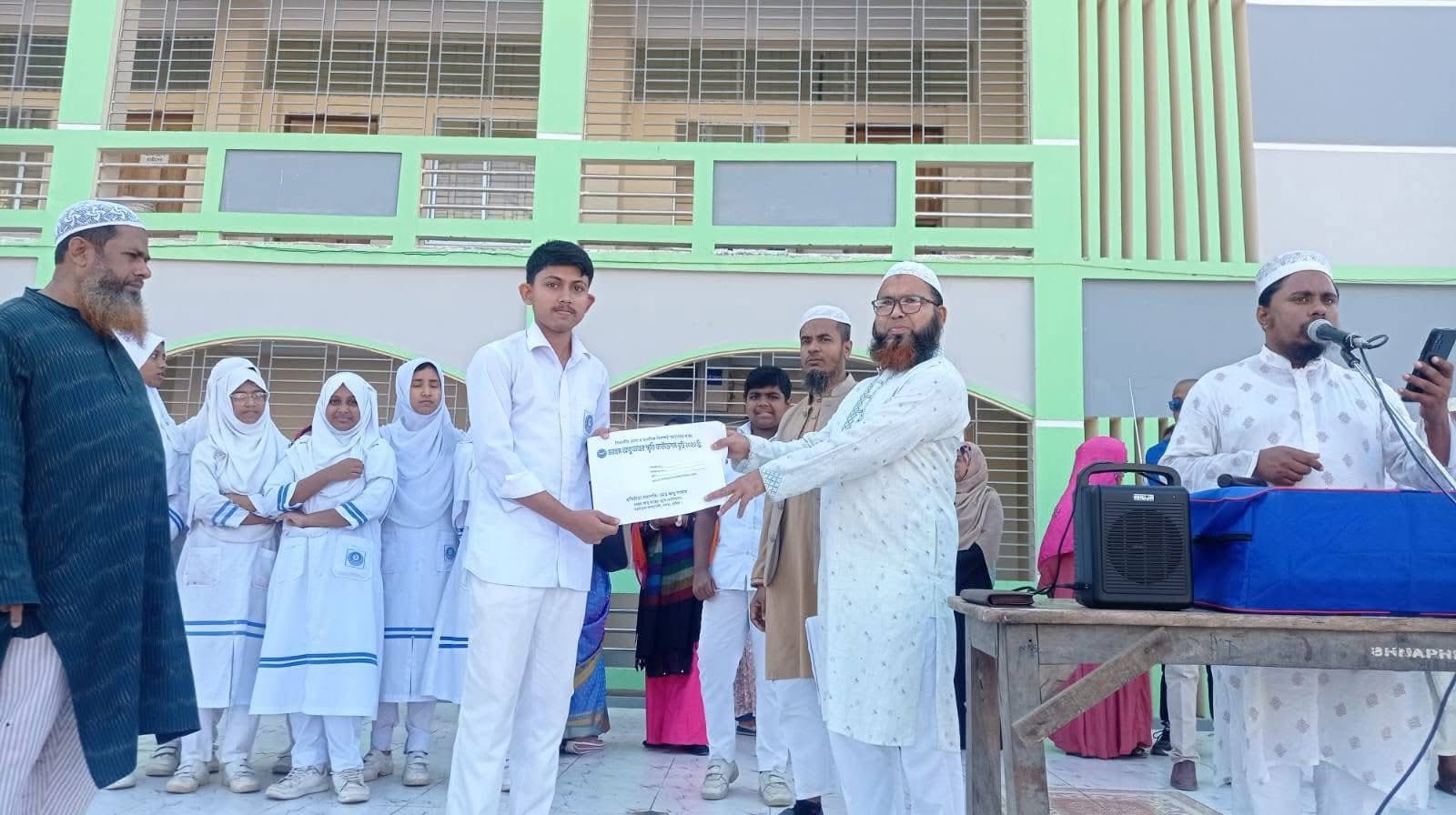 Certificate given